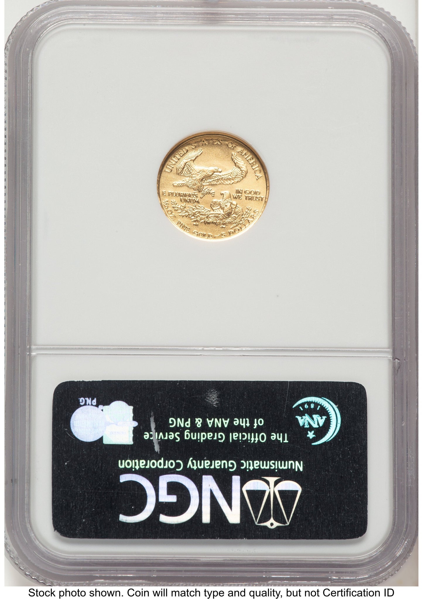 1987 Gold Eagle 1/10 oz Brown Label NGC MS70