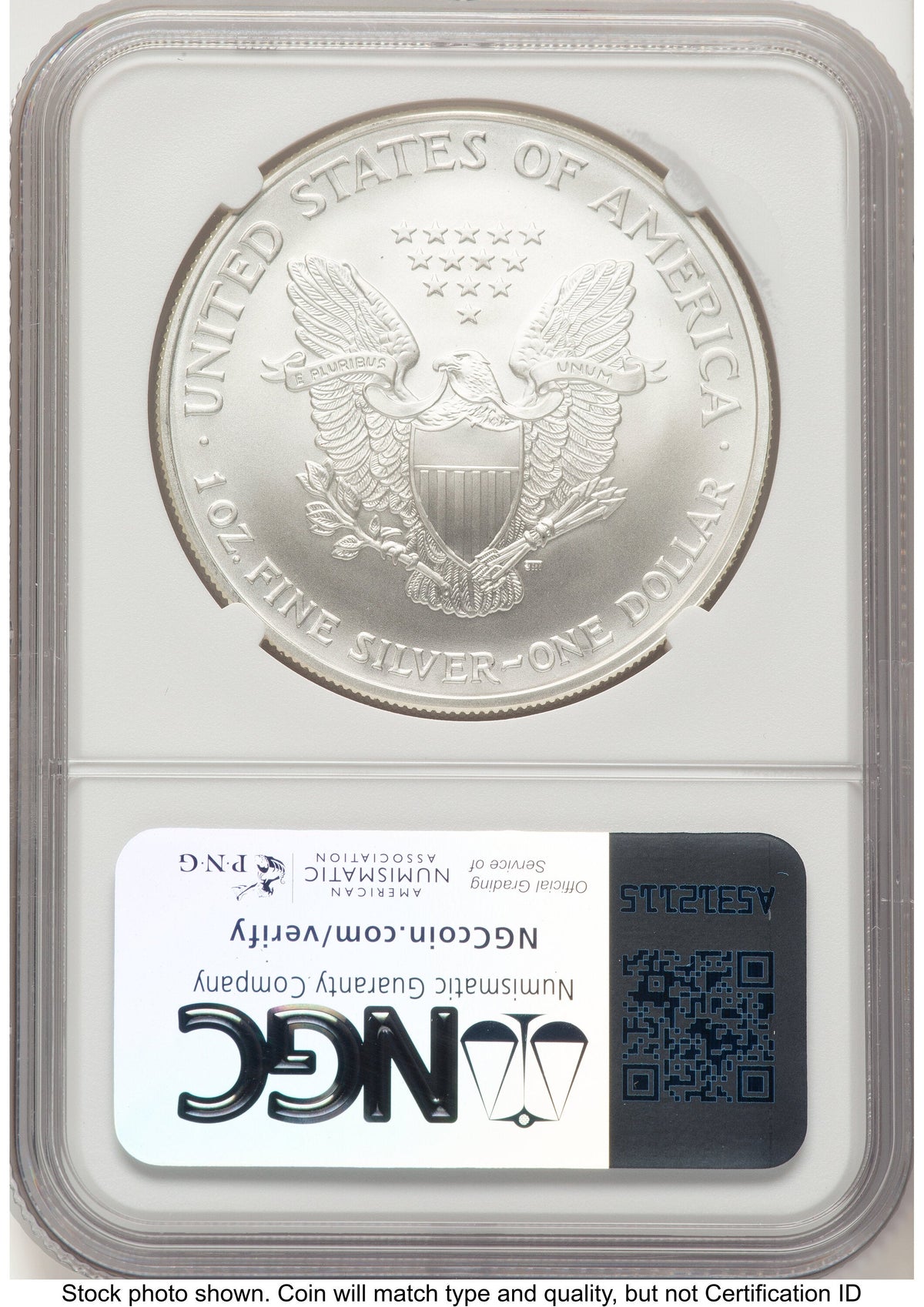 2004 Silver Eagle Mike Castle NGC MS70