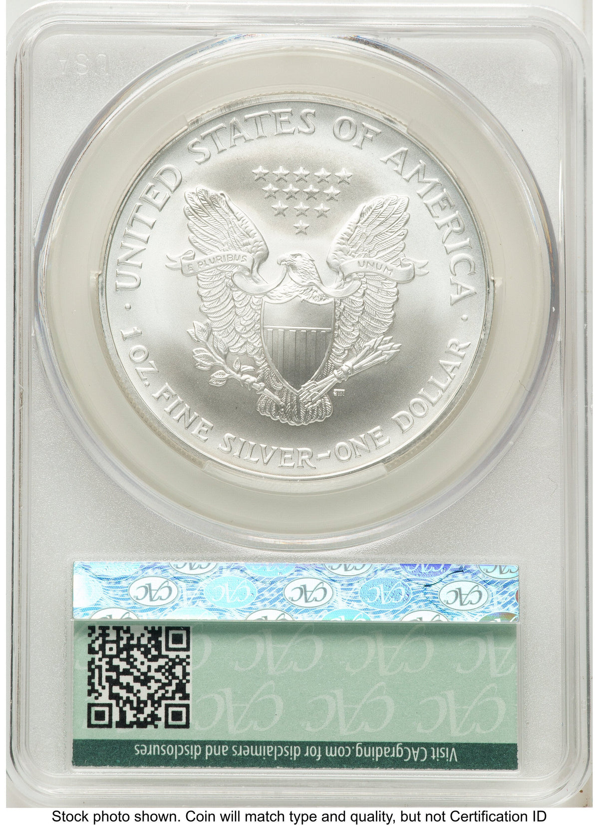 2004 Silver Eagle Non Designation CACG MS70