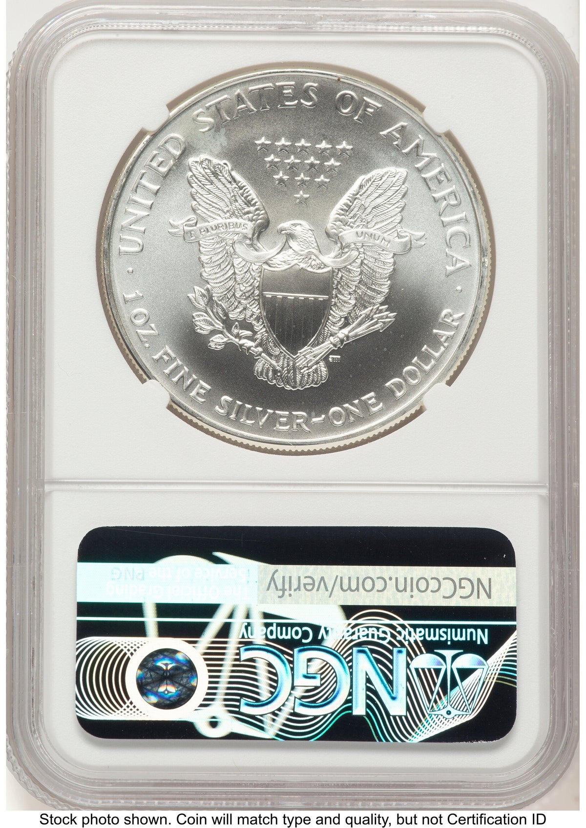 2003 Silver Eagle Brown Label NGC MS70