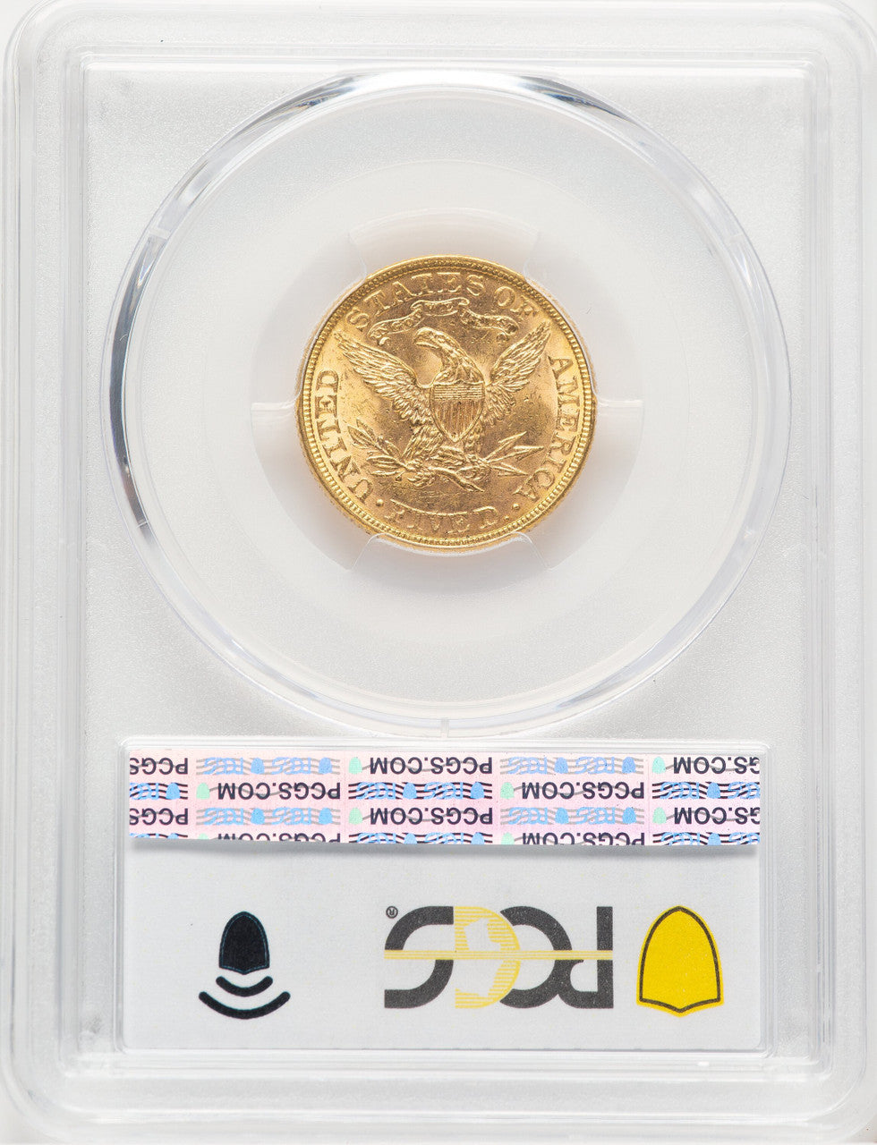 1882 $5 Liberty Half Eagle PCGS MS63+