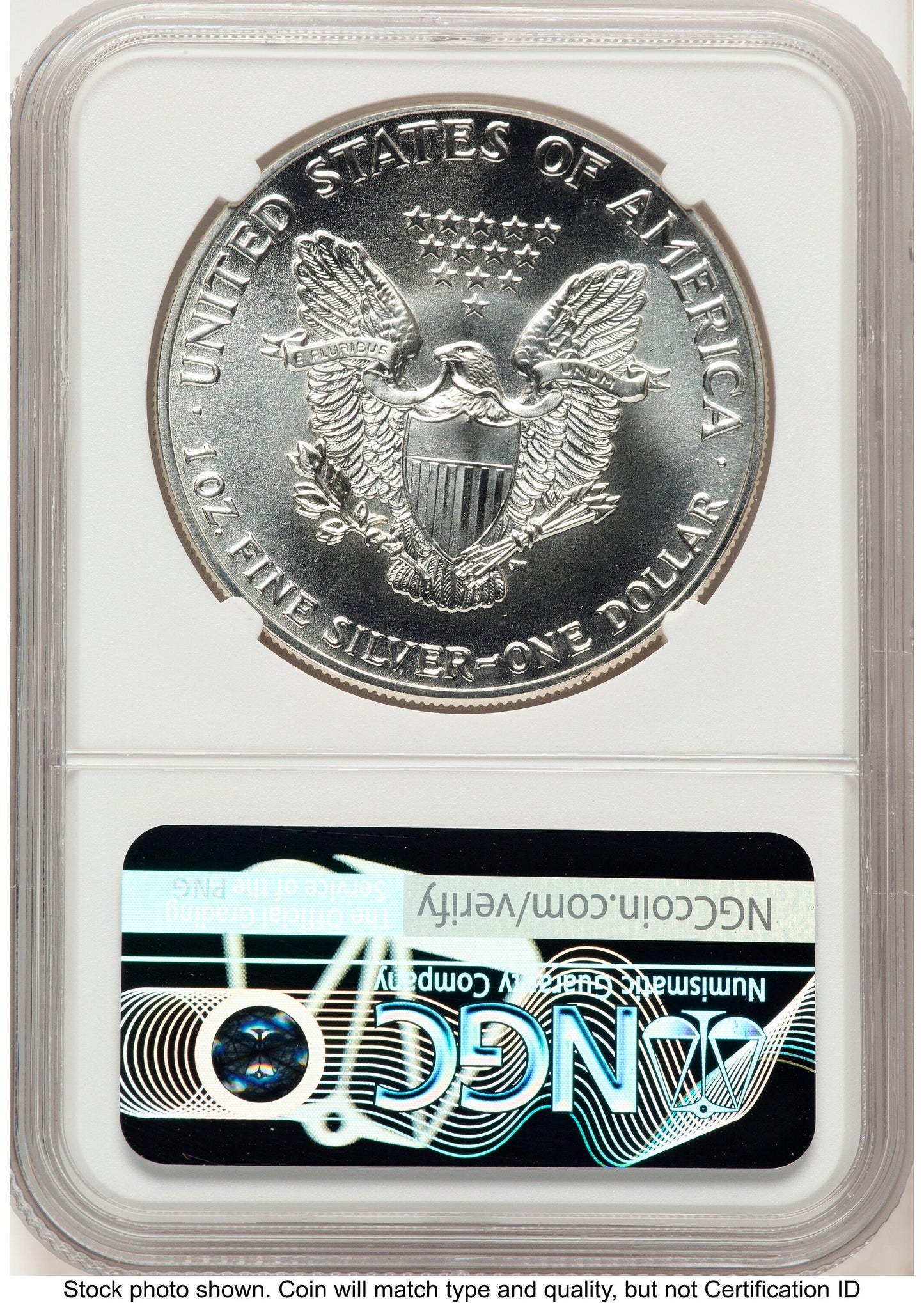 1987 Silver Eagle Brown Label NGC MS70