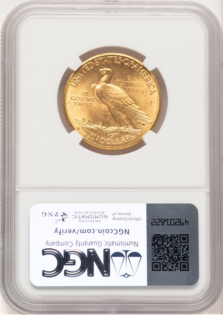 1910-D $10 Indian Eagle NGC MS64 (779331012)