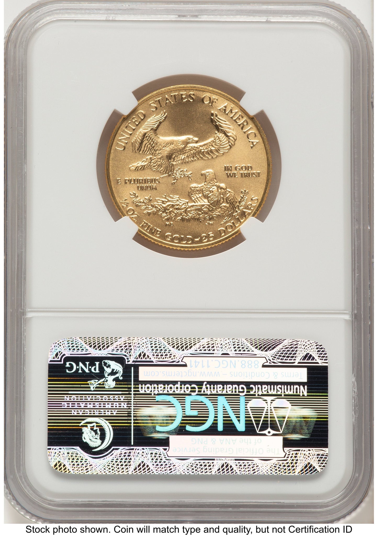 1993 Gold Eagle 1/2 oz Brown Label NGC MS70