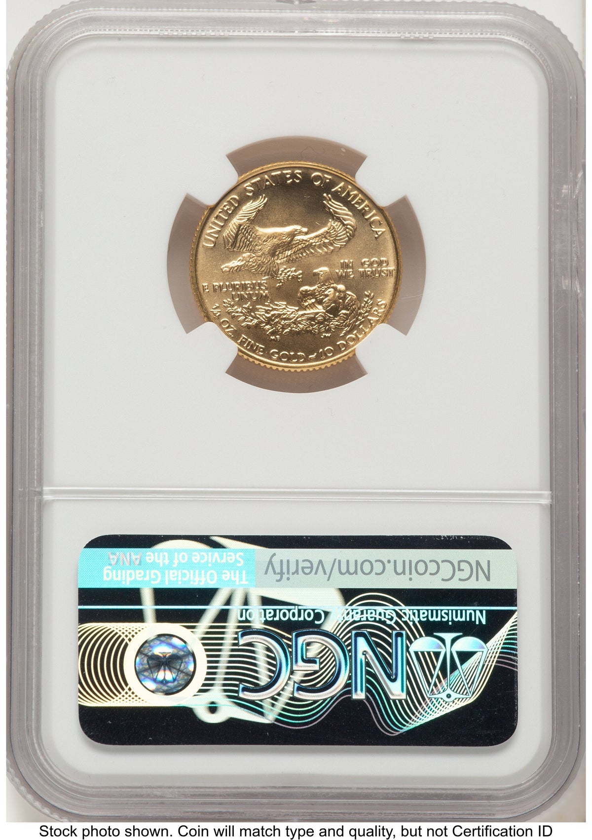1990 Gold Eagle 1/4 oz NGC MS70 Ed Moy