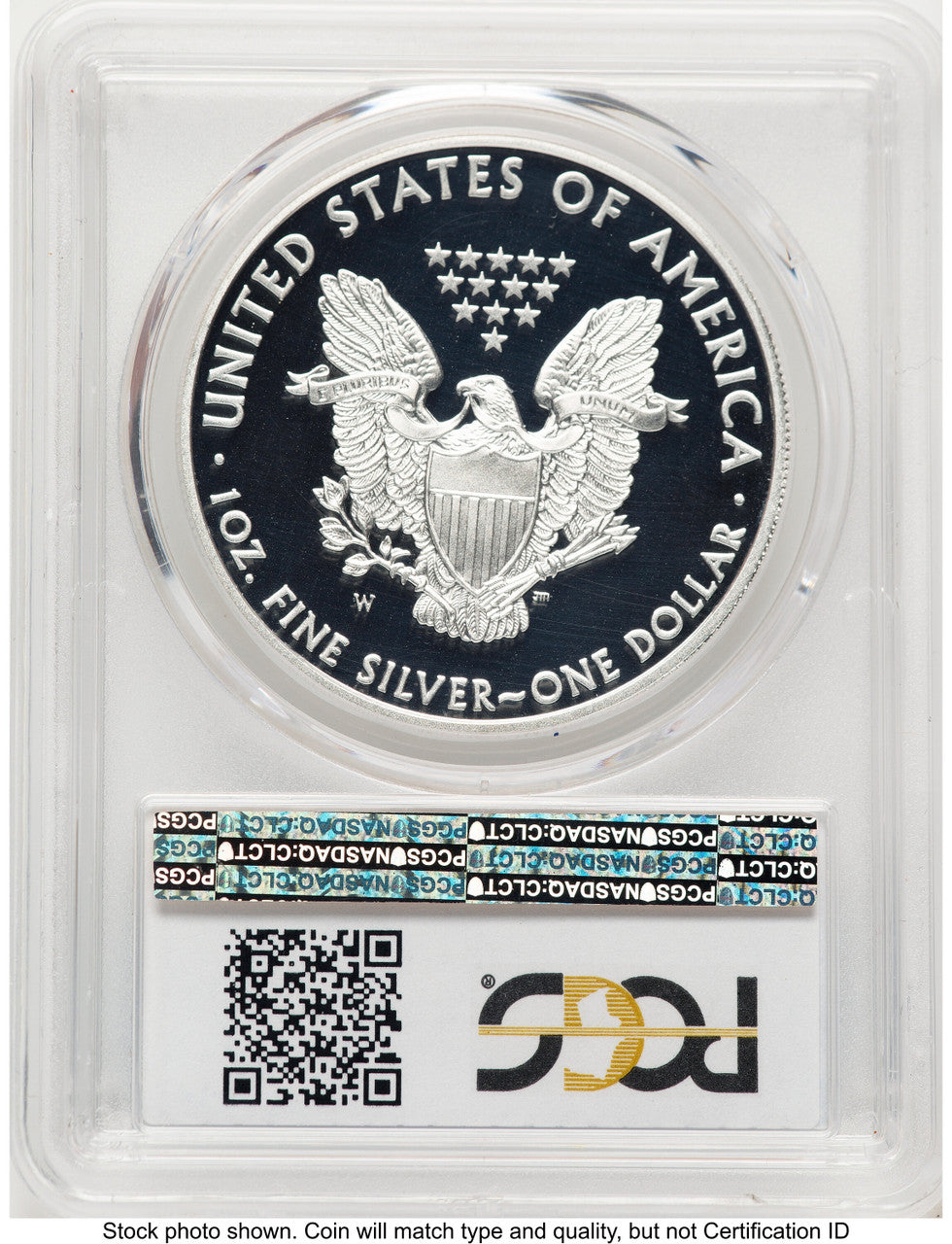 2011-W Proof Silver Eagle 1 oz Blue Gradient PCGS PR70