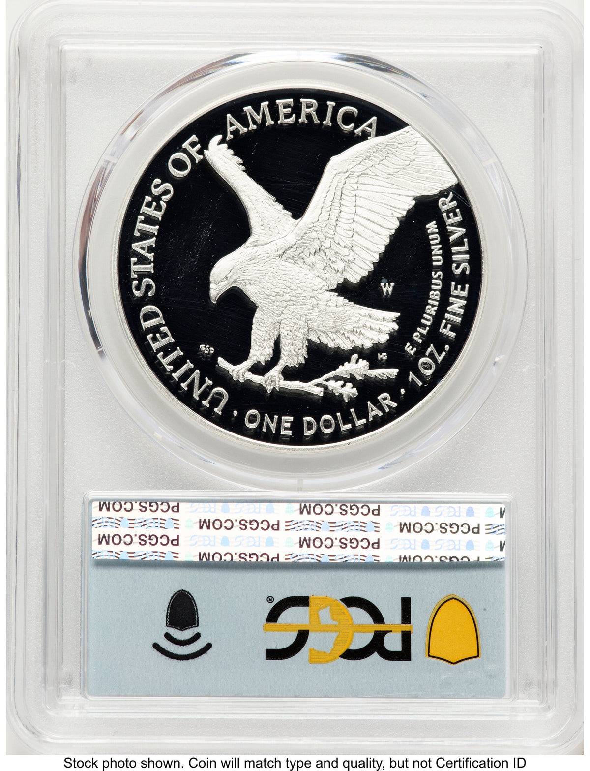 2025-W Proof Silver Eagle Privy Laser Engraved 1 oz FDI Flag PCGS PR70