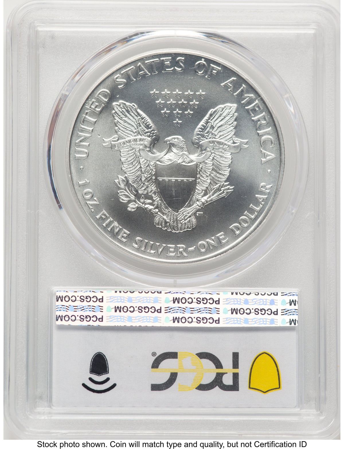 1999 Silver Eagle Blue Gradient PCGS MS70