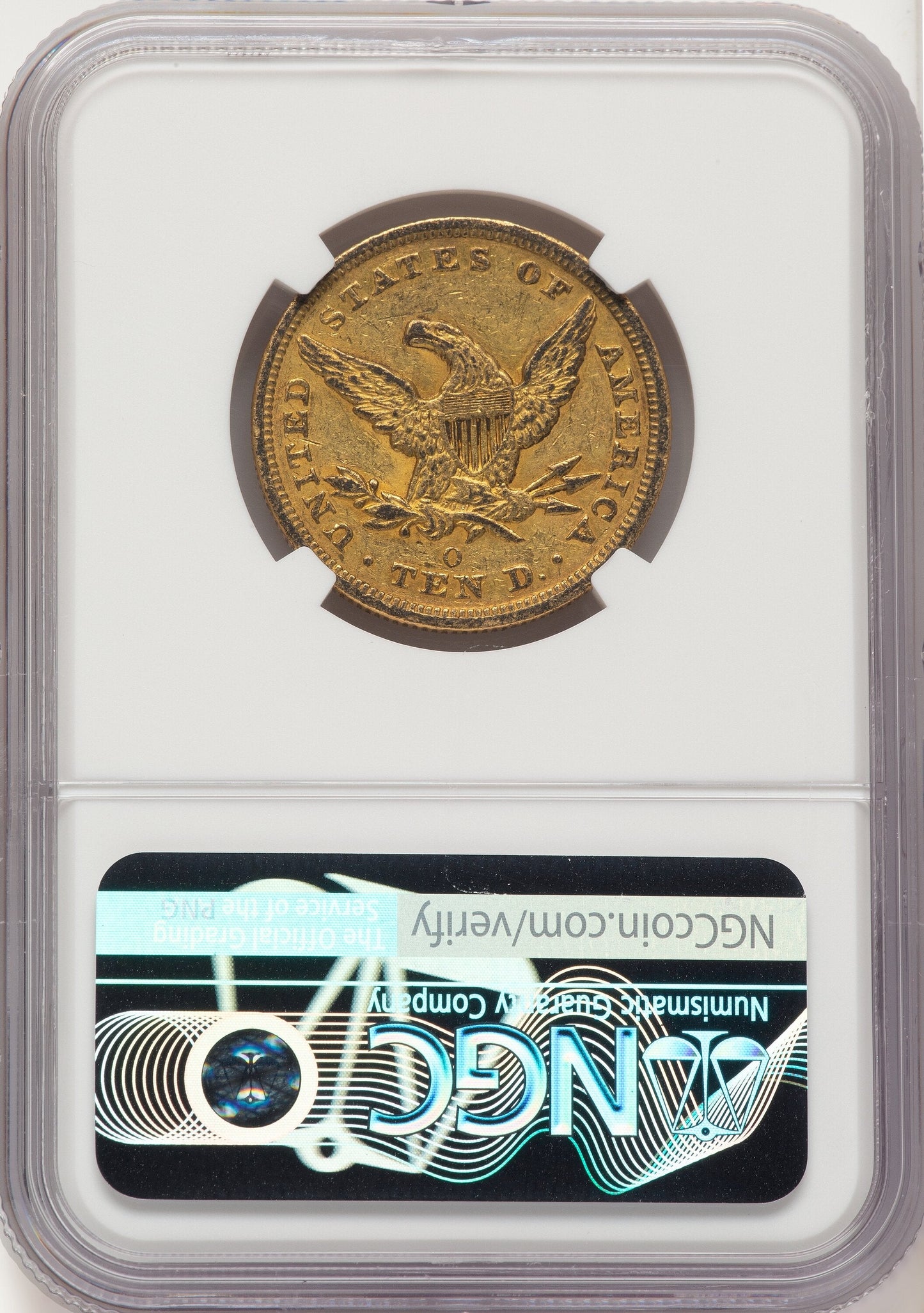 1850-O $10 Liberty Eagle NGC AU53