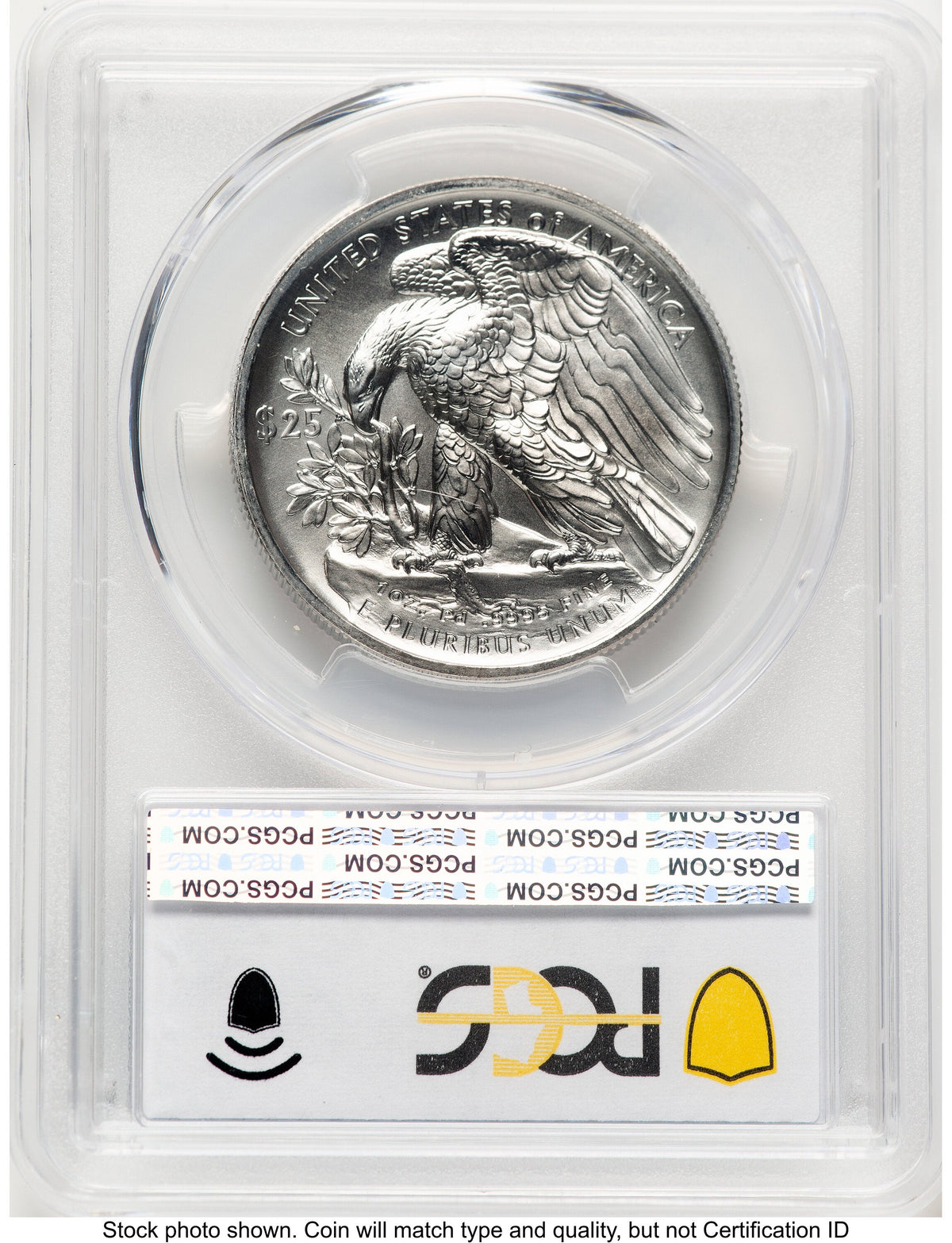 2021 Palladium Eagle 1 oz Blue Gradient PCGS MS70