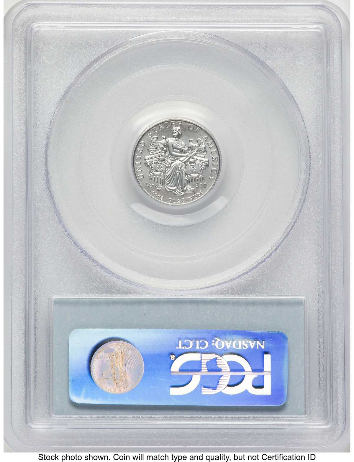 2006-W Burnished Platinum Eagle 1/10 oz Blue Label PCGS MS70