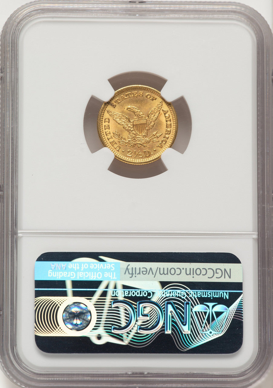 1902 $2.50 Brown Label Liberty Quarter Eagle NGC MS65