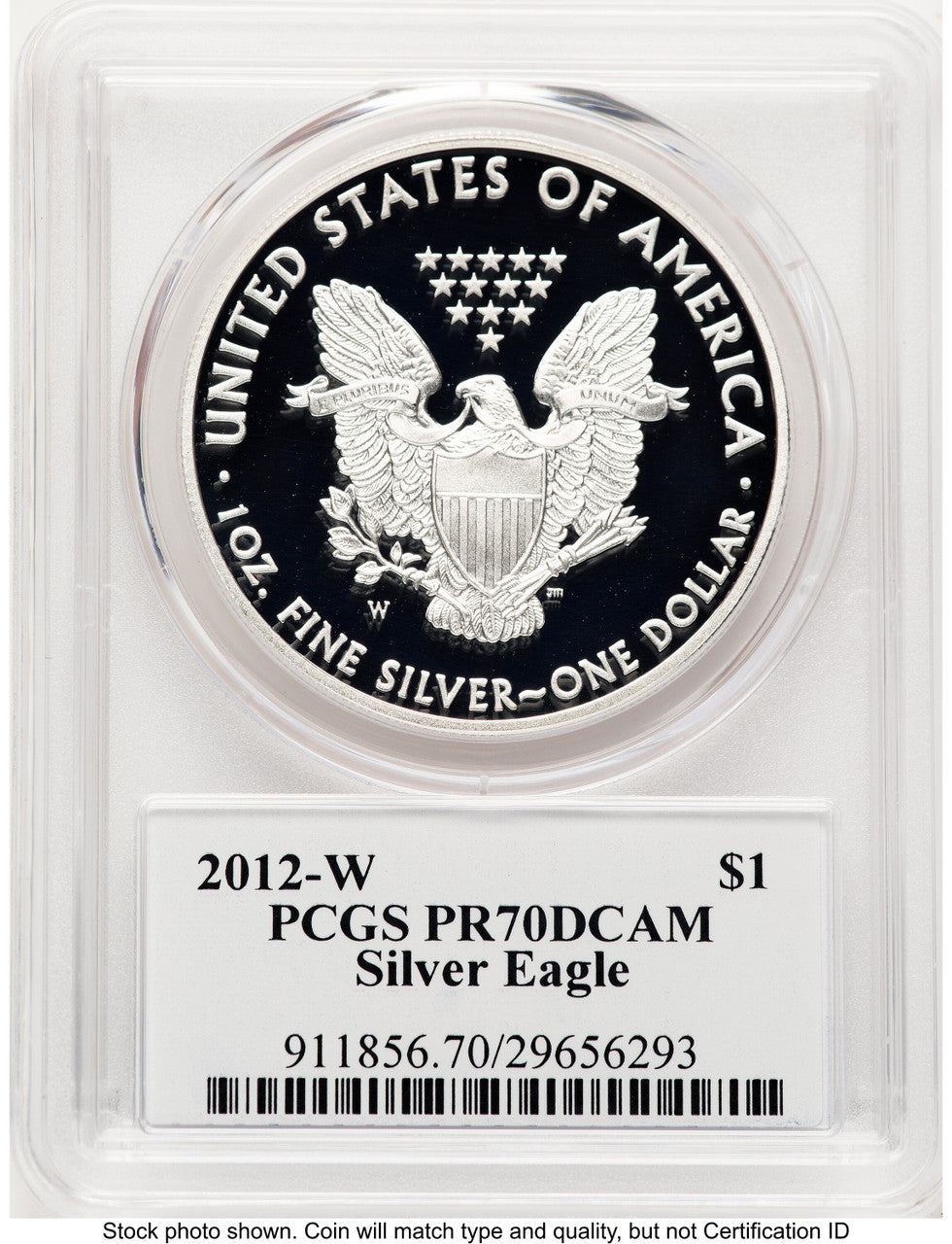 2012-W Proof Silver Eagle 1 oz TD Rogers PCGS PR70