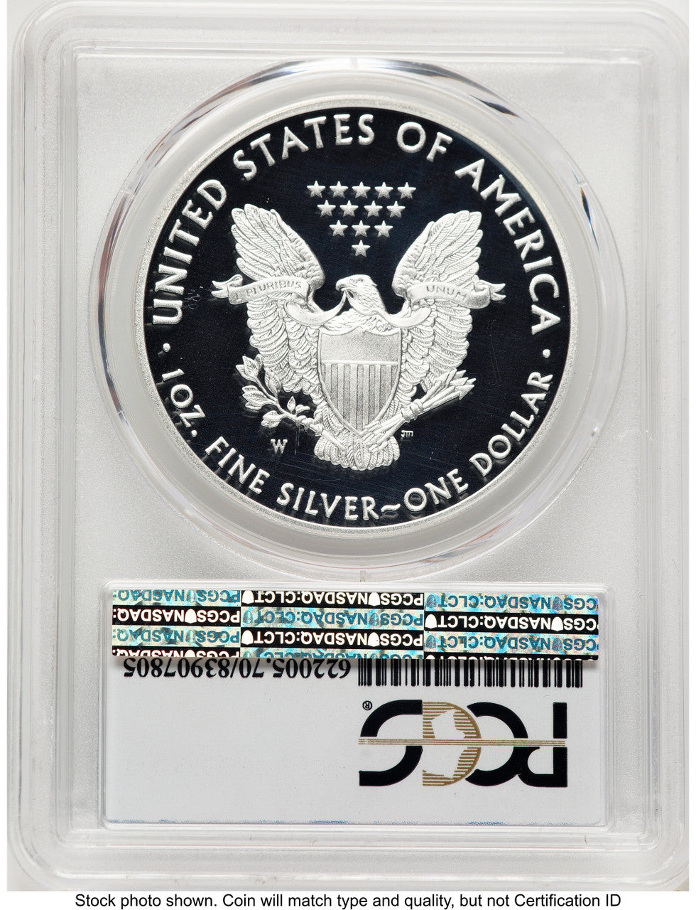 2017-W Proof Silver Eagle 1 oz FS Eagle Label PCGS PR70
