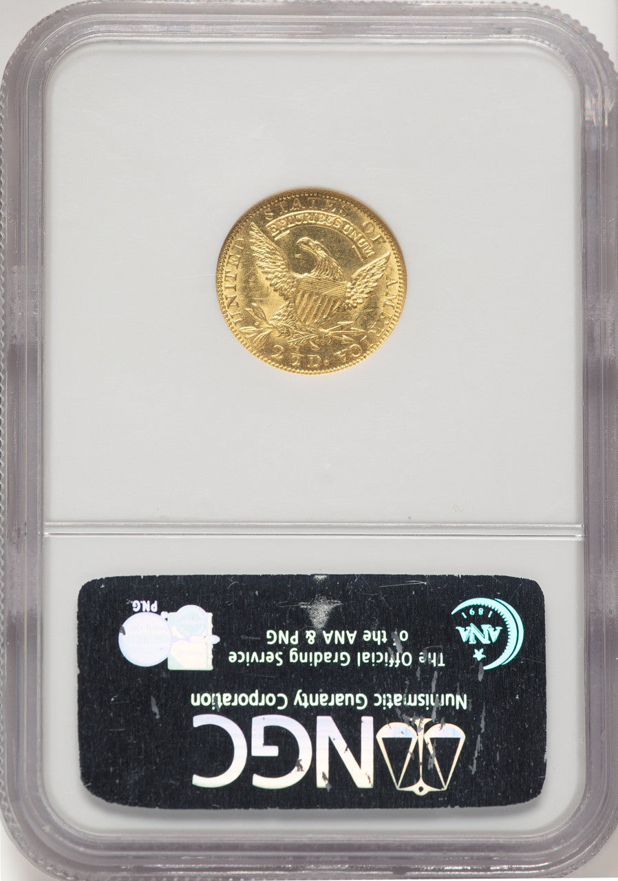 1829 $2.50 Early Quarter Eagle NGC MS63
