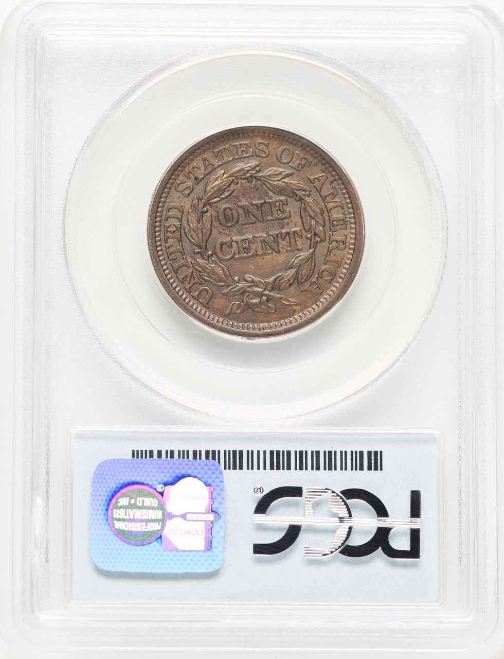 1846 1C Medium Dat BN Large Cent PCGS MS64