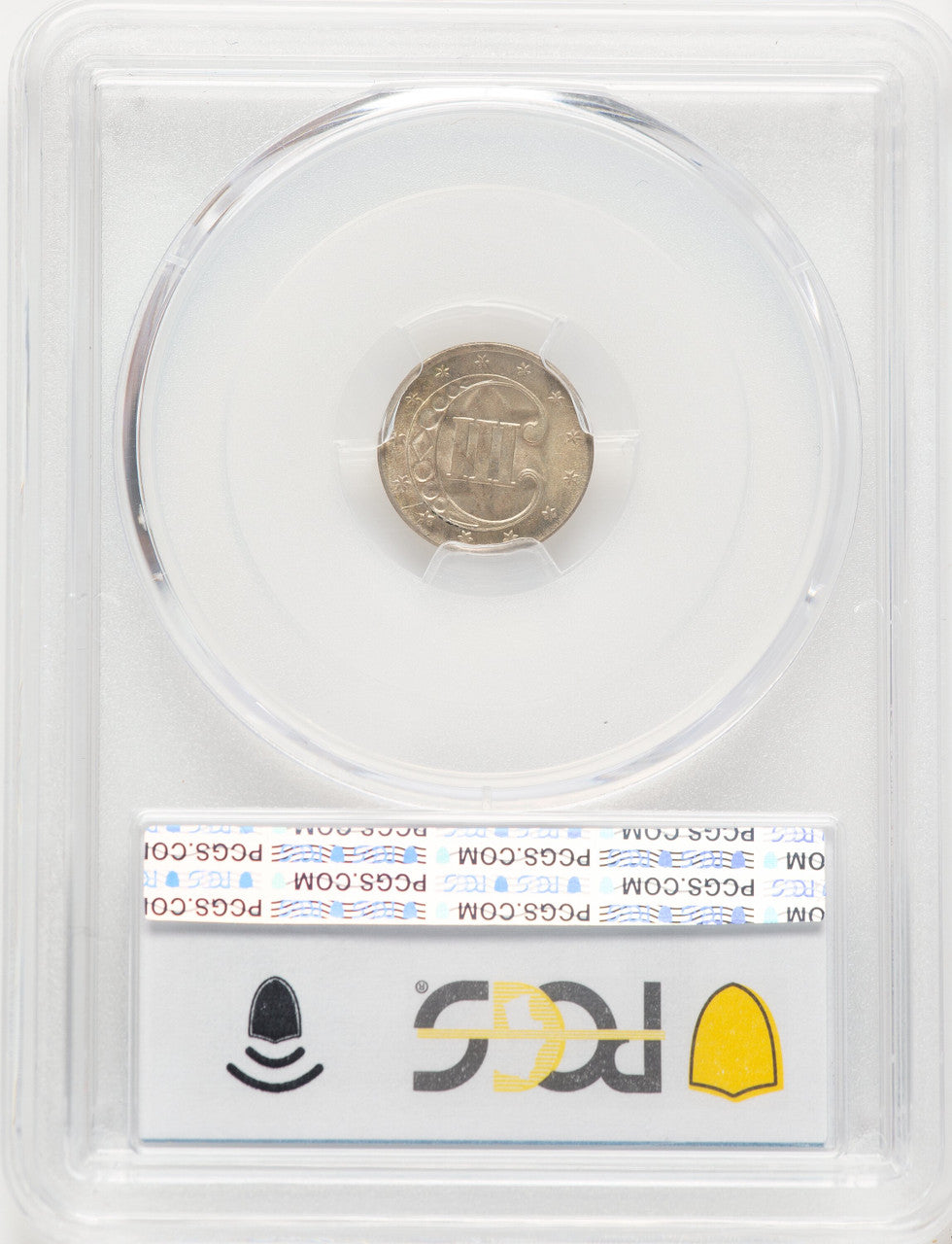1852 3CS Three Cent Silver PCGS MS66 (782957010)