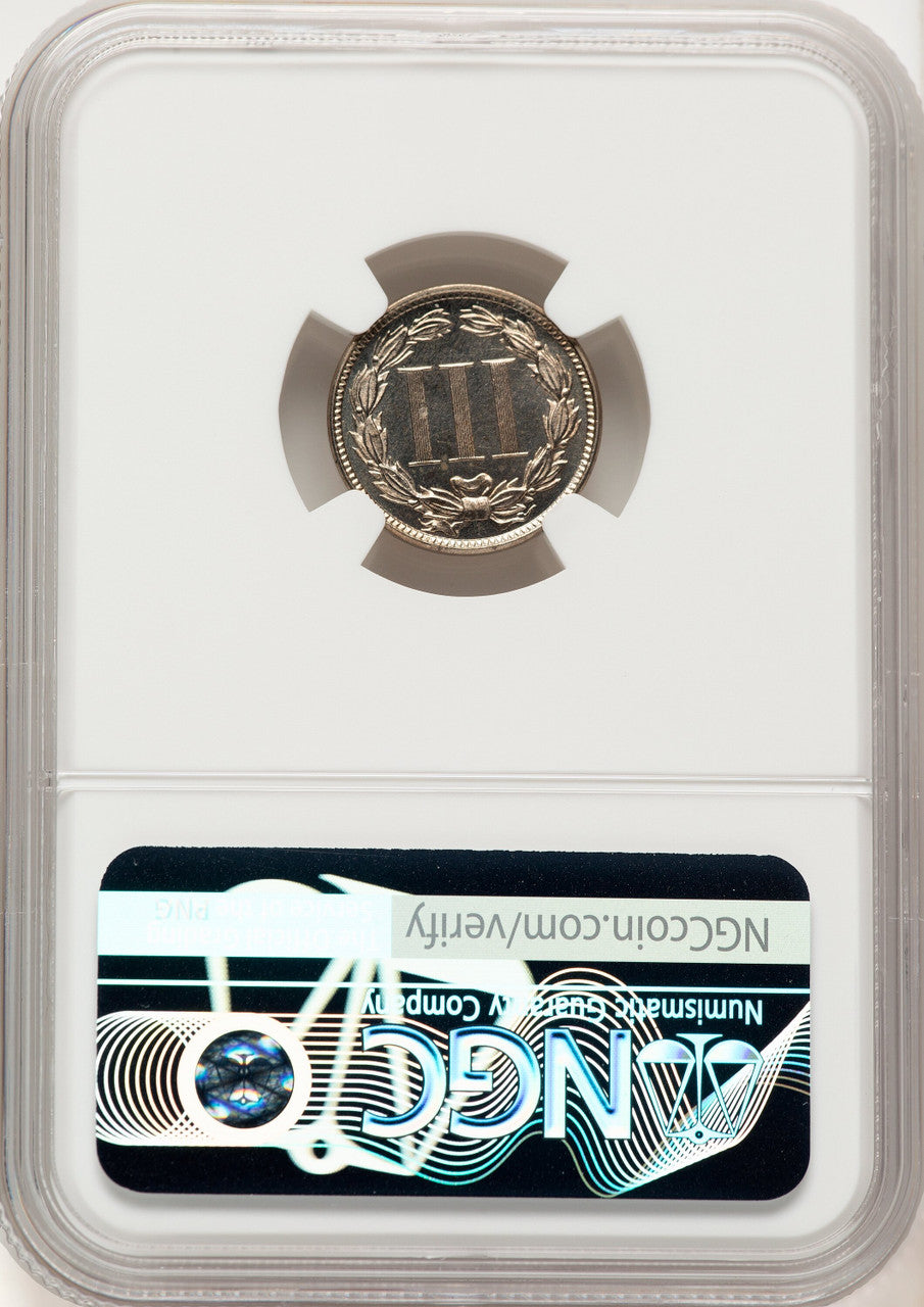 1879 3CN Proof Three Cent Nickel NGC PR67