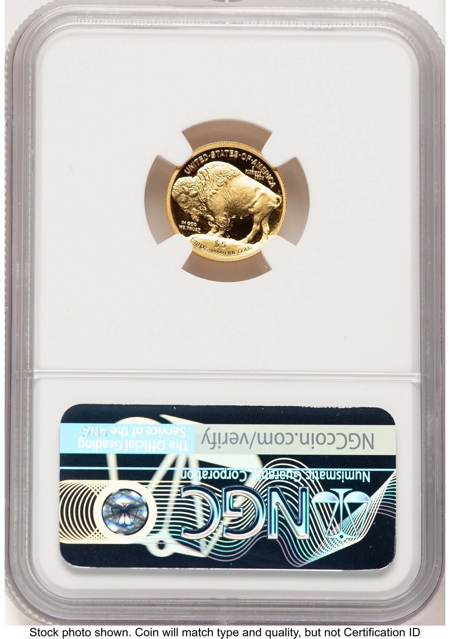 2008-W Proof Gold Buffalo 1/10 oz Mike Castle NGC PF70