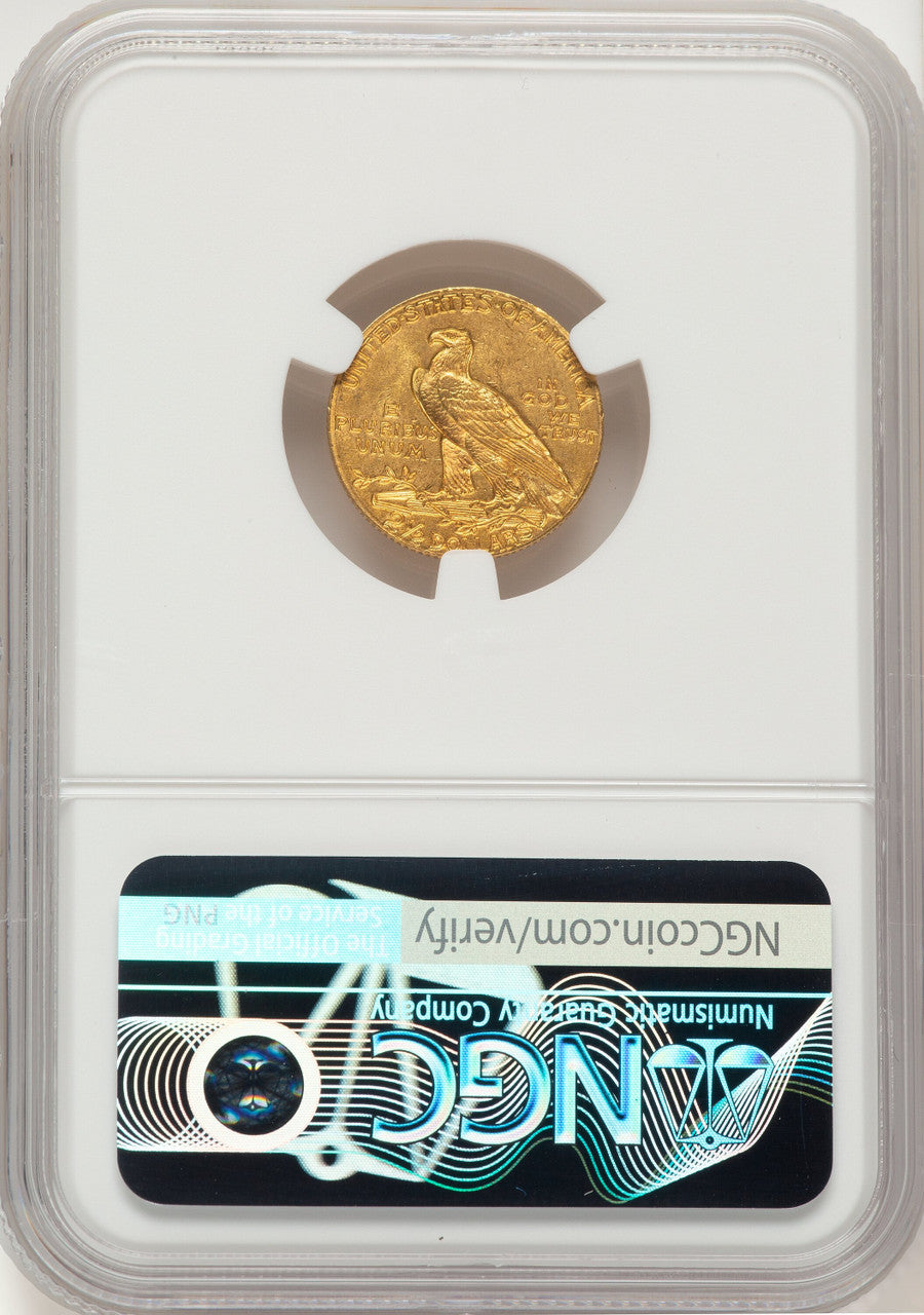 1911 $2.50 Indian Quarter Eagle NGC MS62