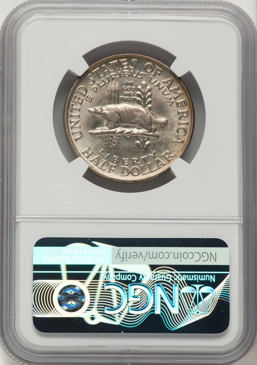 1936 50C Wisconsin Commemorative Silver NGC MS68