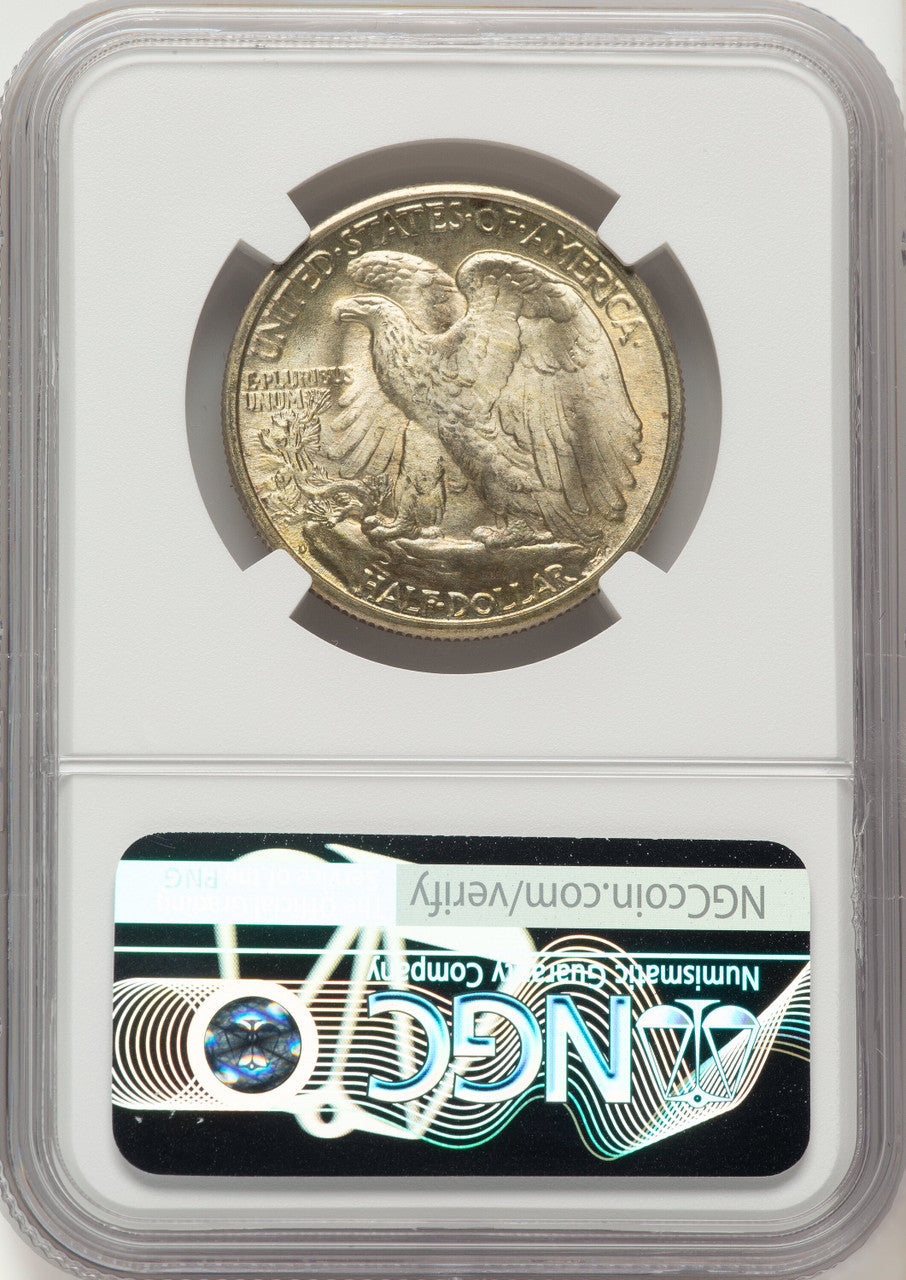 1946-D 50C Walking Liberty Half Dollar NGC MS67