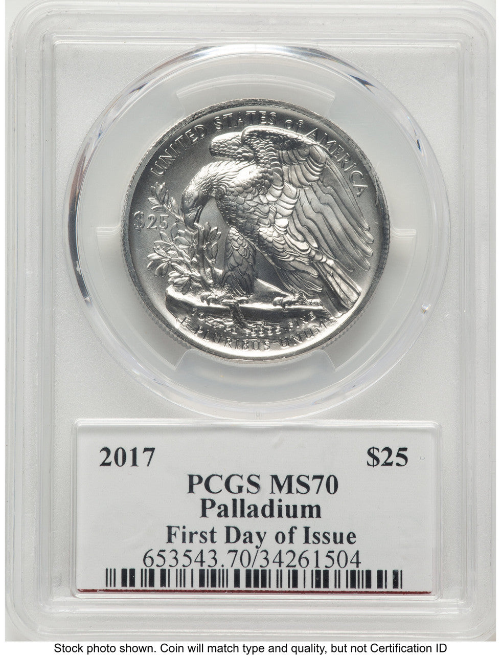 2017 Palladium Eagle 1 oz FDI PCGS MS70 Ed Moy