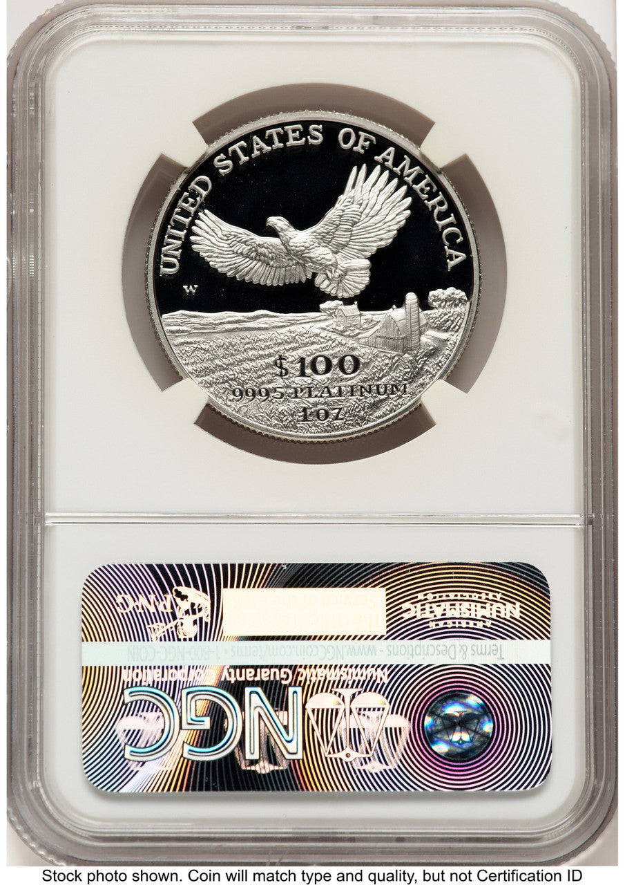 2000-W Proof Platinum Eagle 1 oz Mike Castle NGC PF70