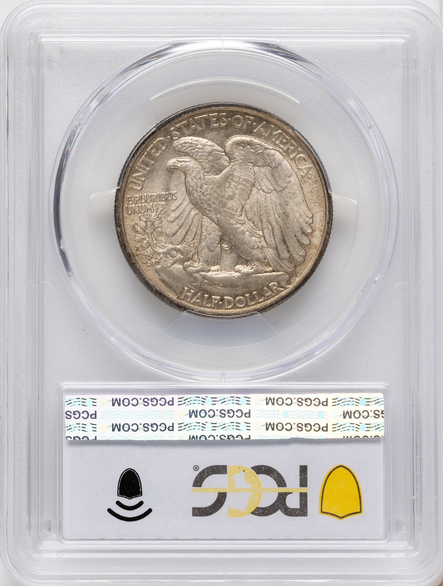 1917-D 50C OBVERSE CAC Walking Liberty Half Dollar PCGS MS64