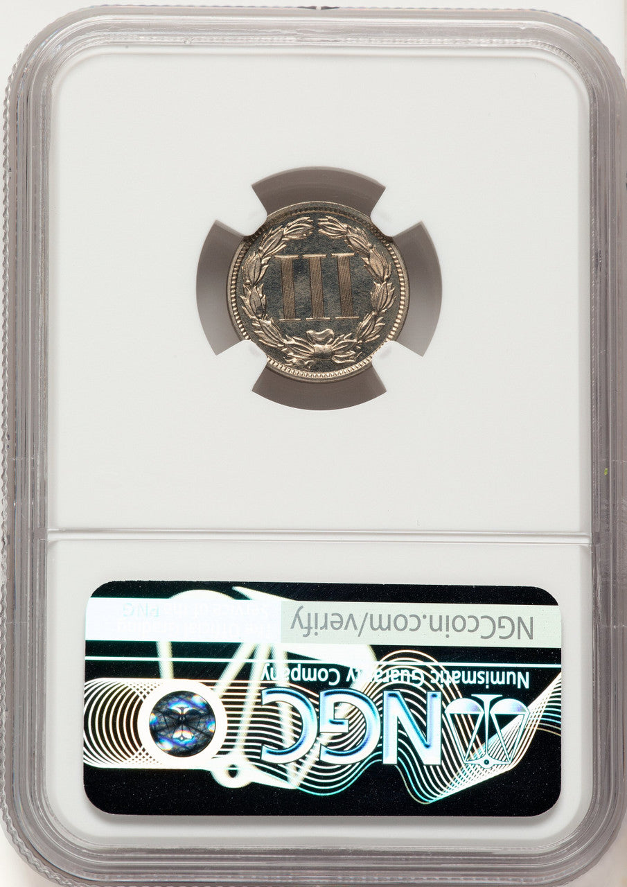 1888 3CN CA Proof Three Cent Nickel NGC PR67