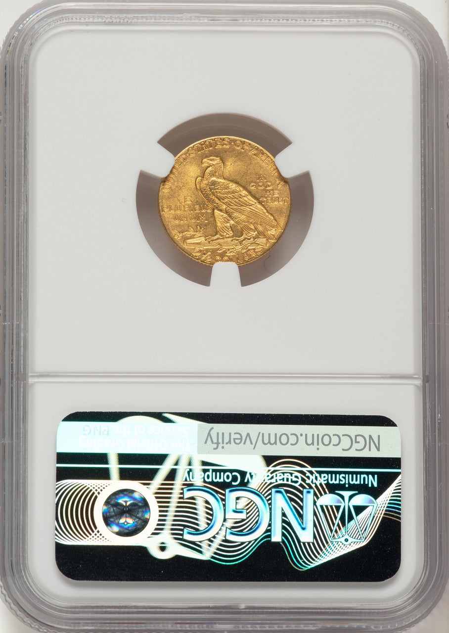1912 $2.50 Indian Quarter Eagle NGC MS65