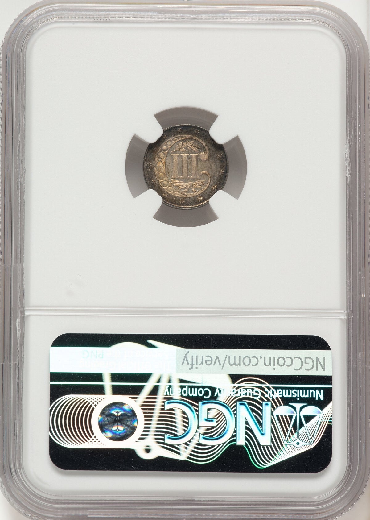 1870 3CS Three Cent Silver NGC MS66+