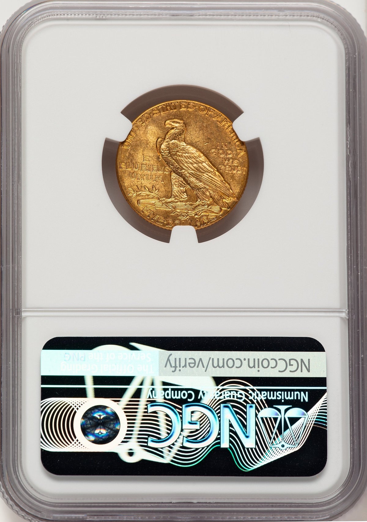 1913 $5 Indian Half Eagle NGC MS64