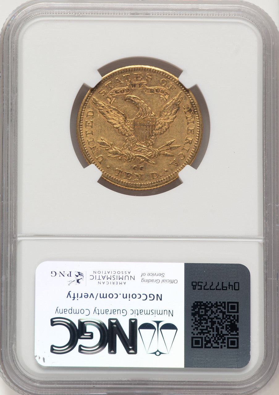 1893-CC $10 Liberty Eagle NGC AU58