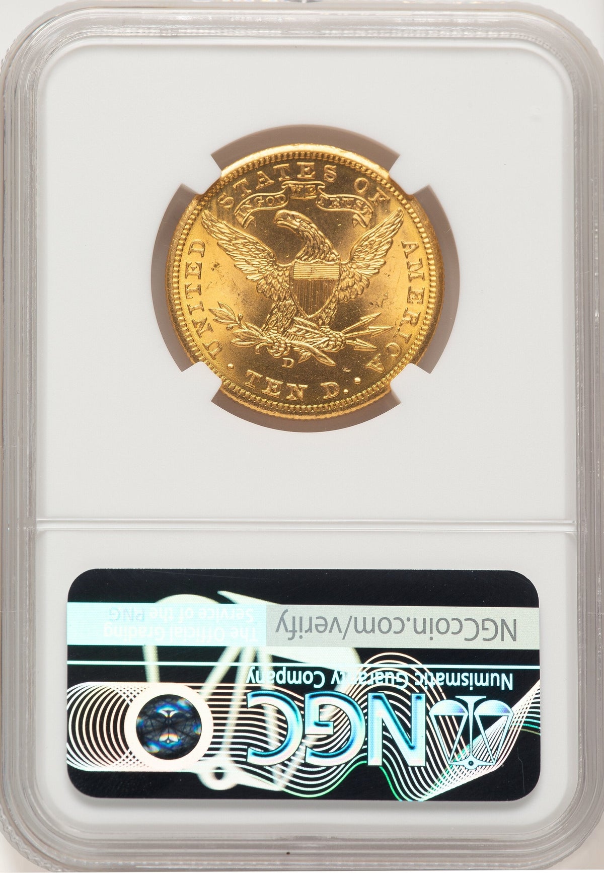 1906-D $10 Liberty Eagle NGC MS66