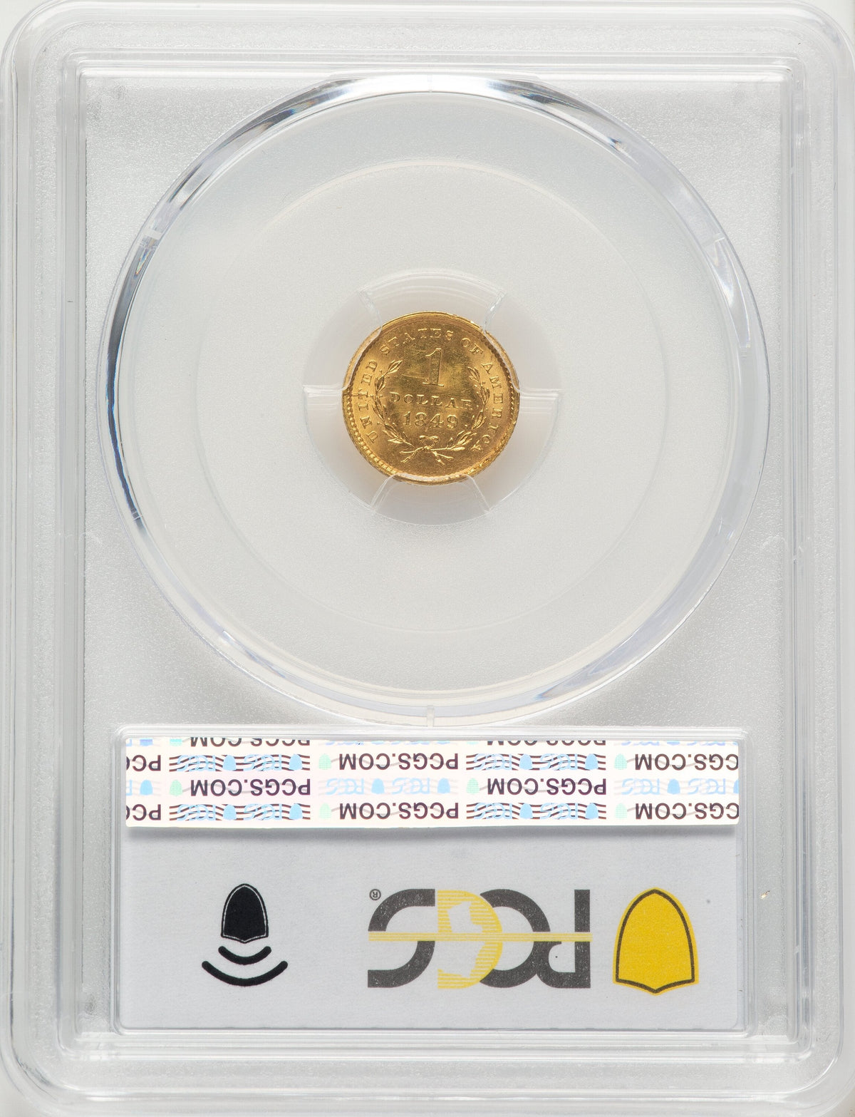1849 G$1 Gold Dollar PCGS MS64