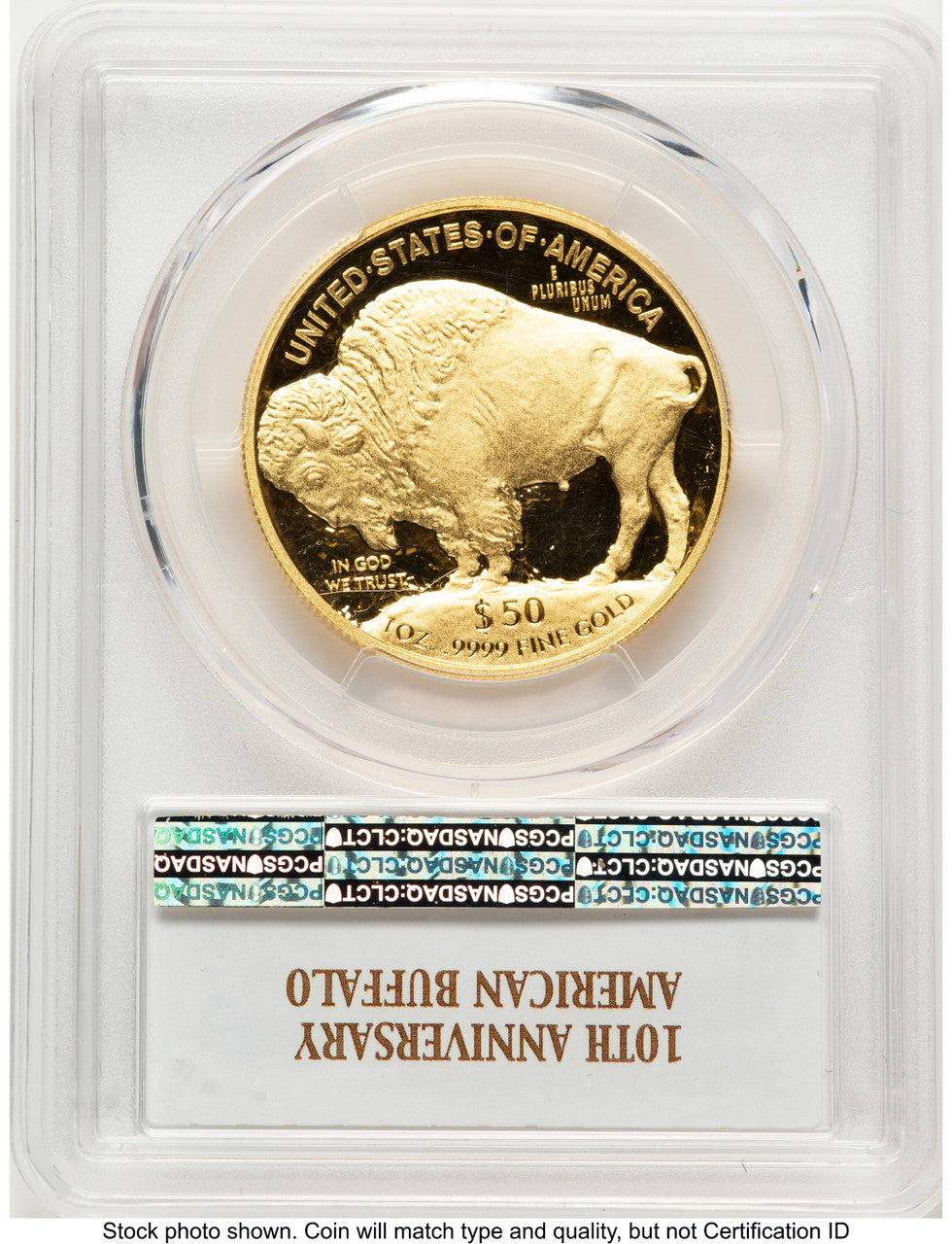 2016-W Proof Gold Buffalo 1 oz FDI Bison Label Denver PCGS PR70