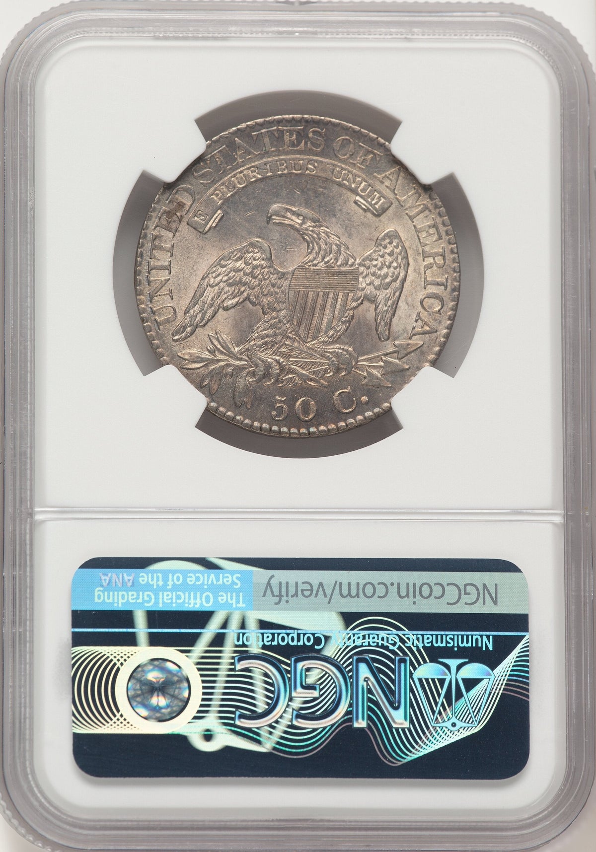 1824/4 50C O-109 Bust Half Dollar NGC AU58