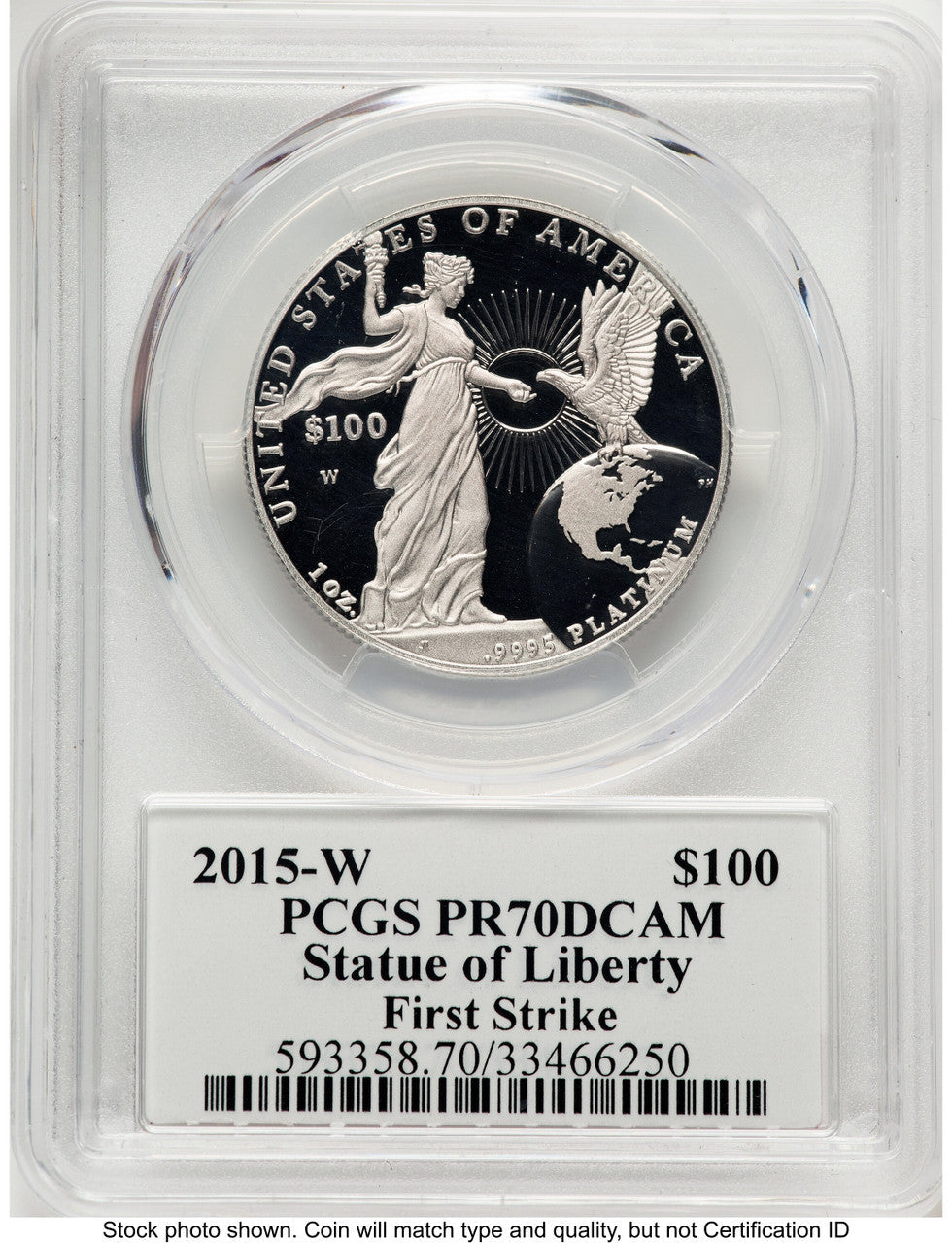 2015-W Proof Platinum Eagle 1 oz FS PCGS PR70 Ed Moy