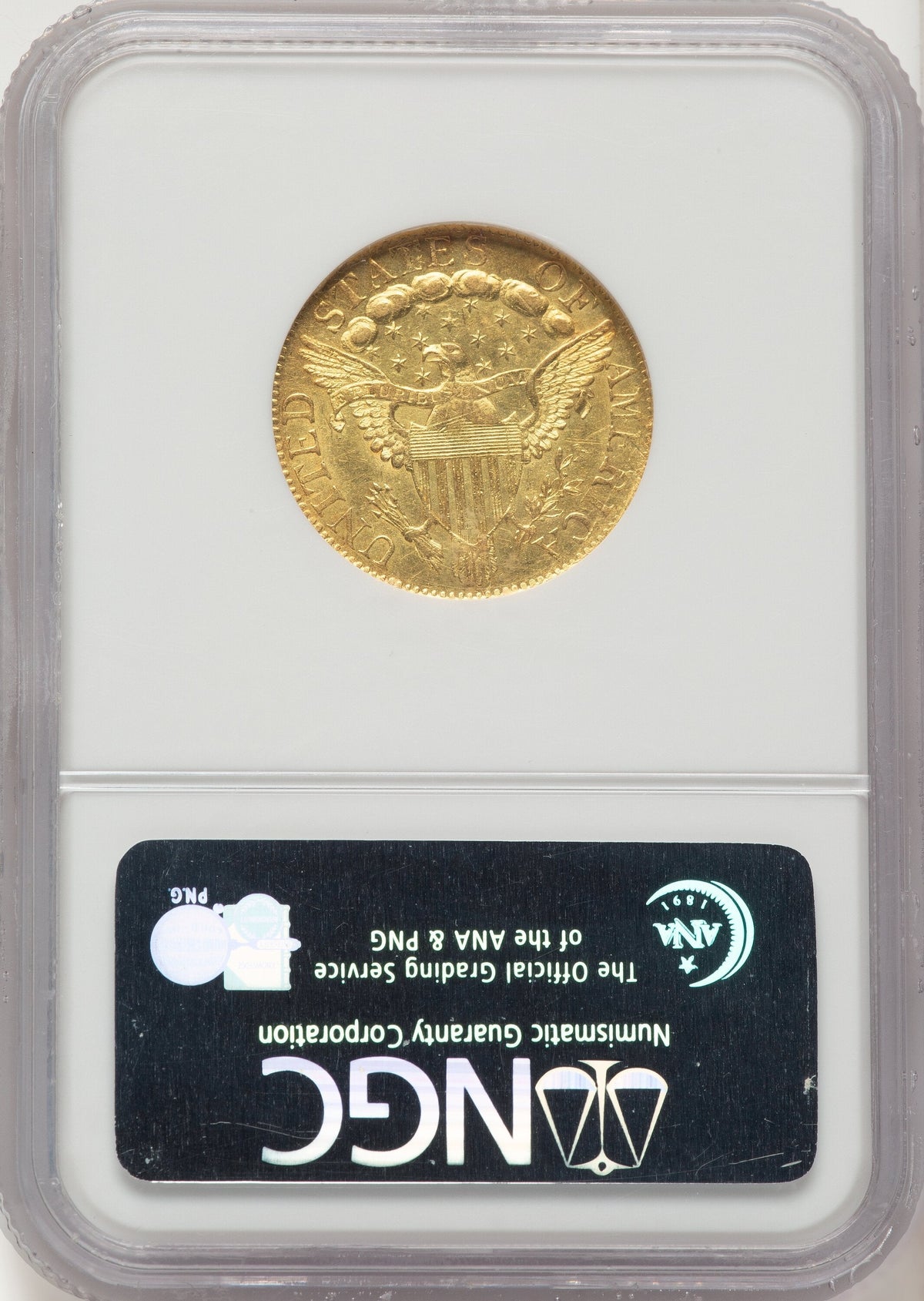 1798 $5 Lg Eagle Lg 8 13 Star Rev Early Half Eagle NGC MS61