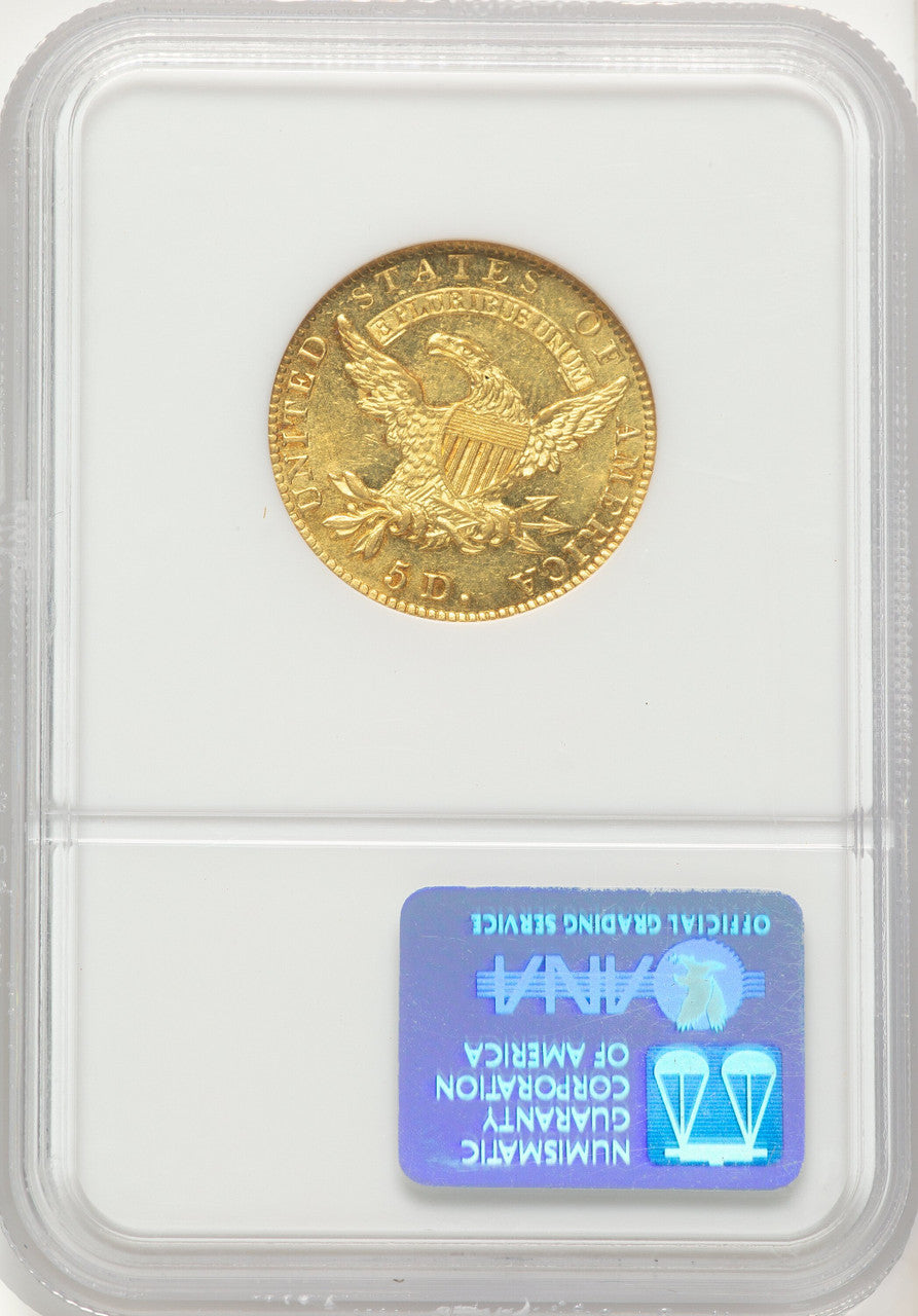 1828/7 $5 Early Half Eagle NGC MS63