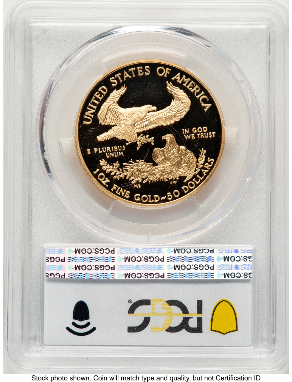 2006-W Proof Gold Eagle 1 oz Blue Gradient PCGS PR70