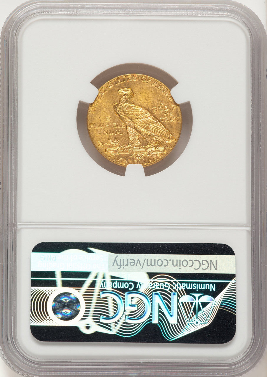 1914 $5 Indian Half Eagle NGC MS64