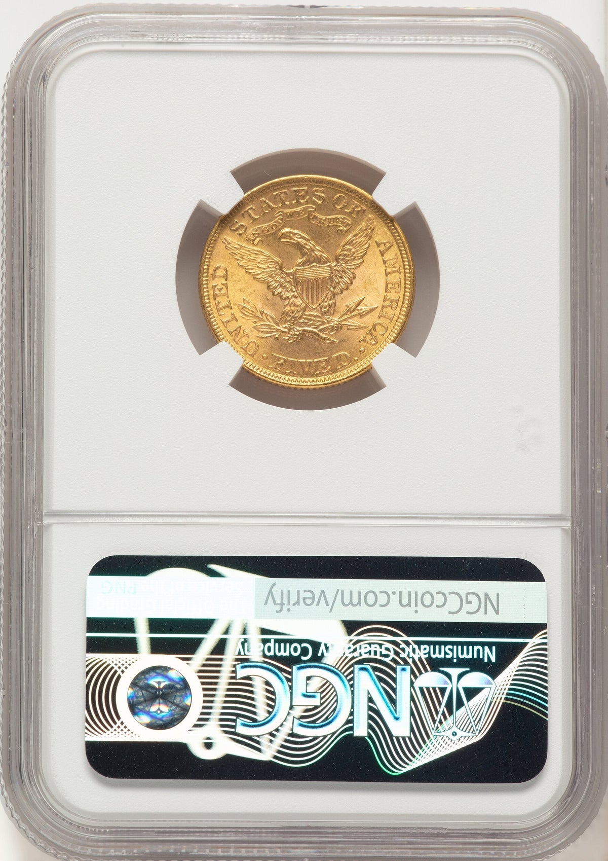 1899 $5 Liberty Half Eagle NGC MS66