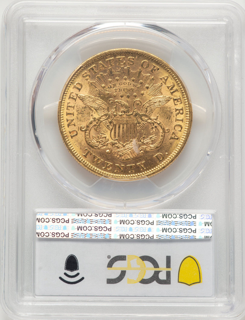 1871 $20 Liberty Double Eagle PCGS MS61