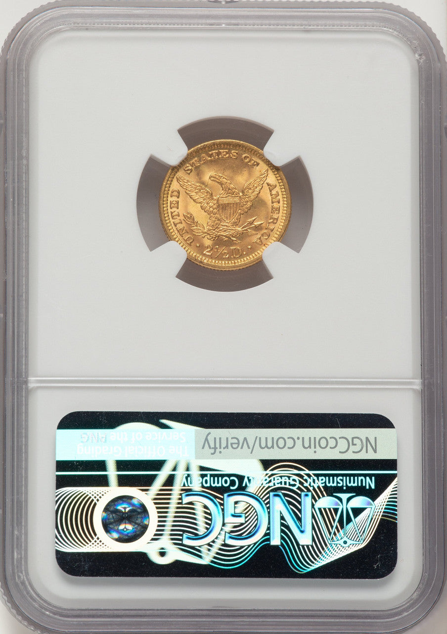 1888 $2.50 Liberty Quarter Eagle NGC MS66+