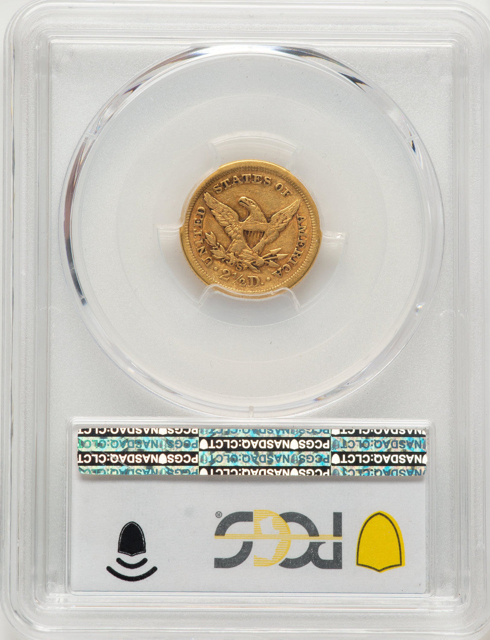 1876-S $2.50 Blue Gradient Liberty Quarter Eagle PCGS VF35