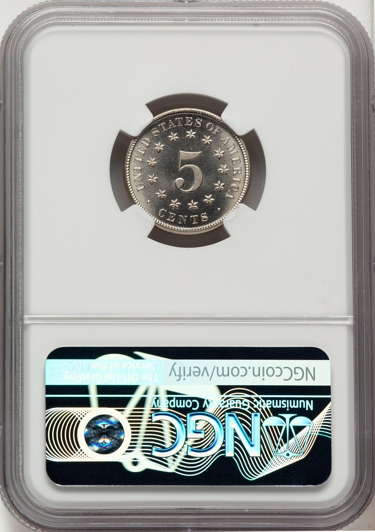 1878 5C Proof Shield Nickel NGC PR66