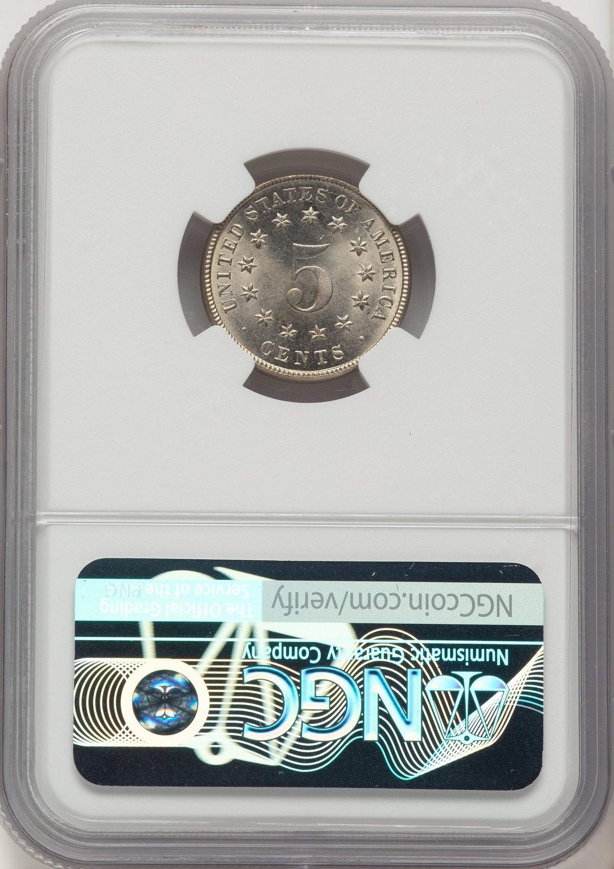 1883 5C Shield Shield Nickel NGC MS67