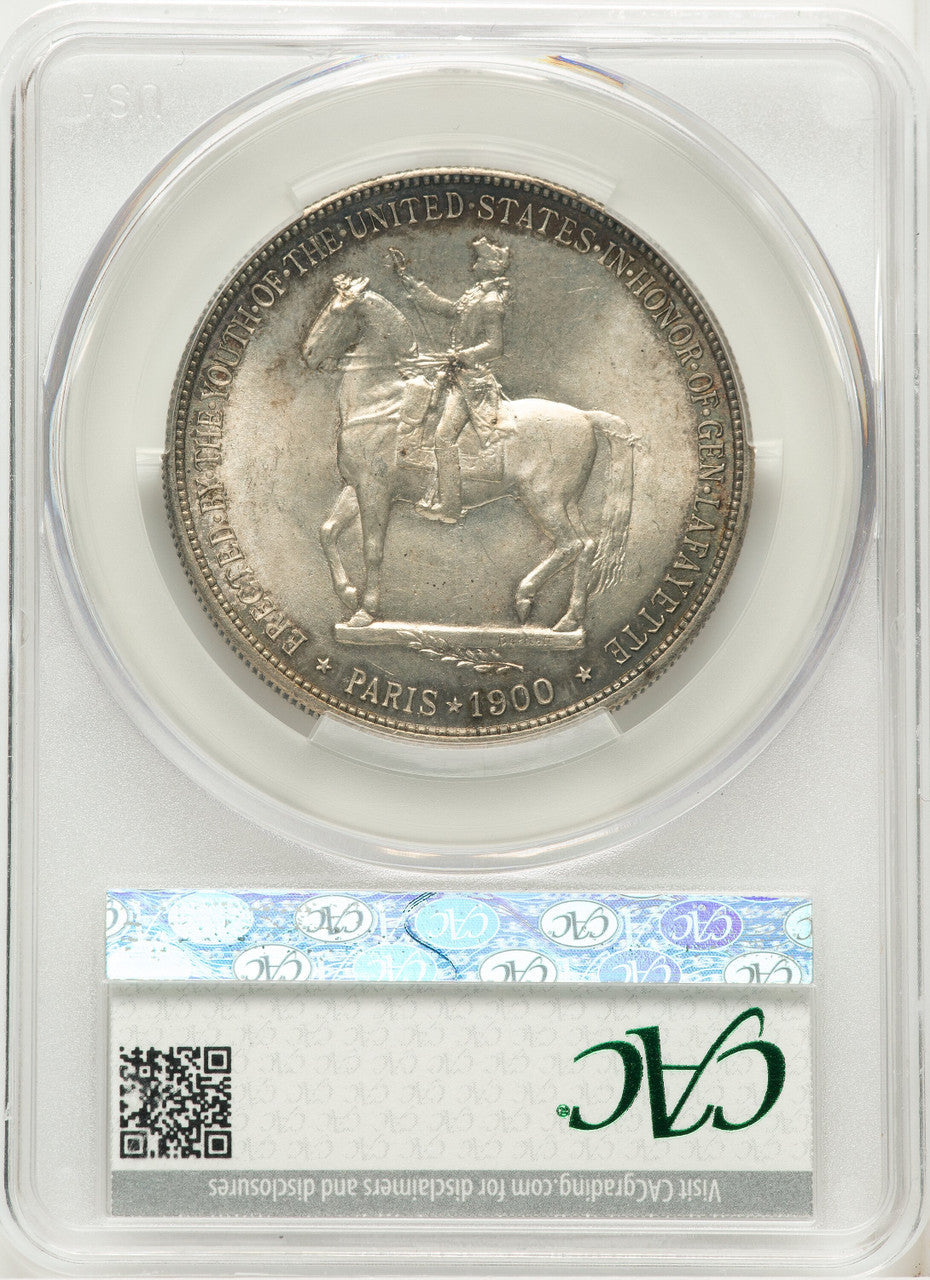 1900 Lafayette Dollar Commemorative Silver CACG MS64